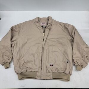 WALLS FR Flame Resistant‎ Itex Insulated Work Jacket Coat Heavy Beige Mens 5XL